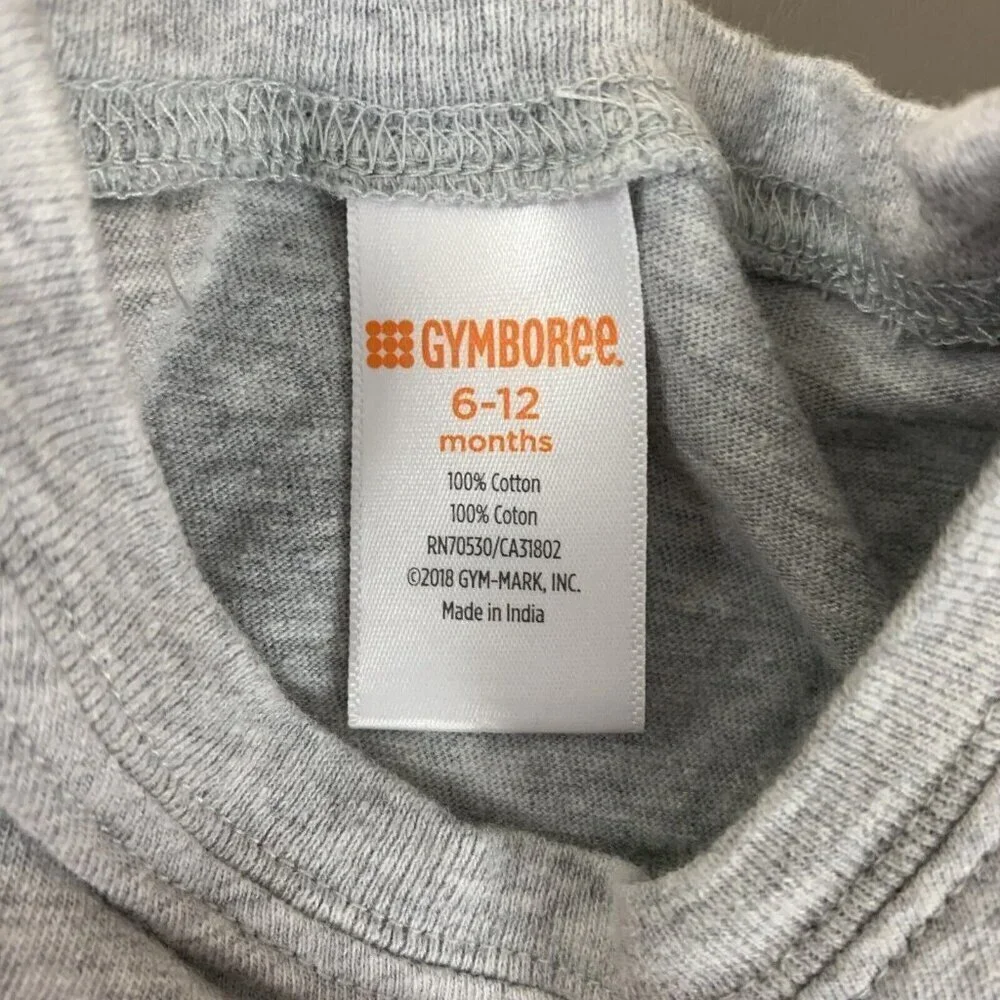 Gymboree Short Sleeve T Shirt Gray Long Live Summer Beach Baby Boys 6-12 Months
